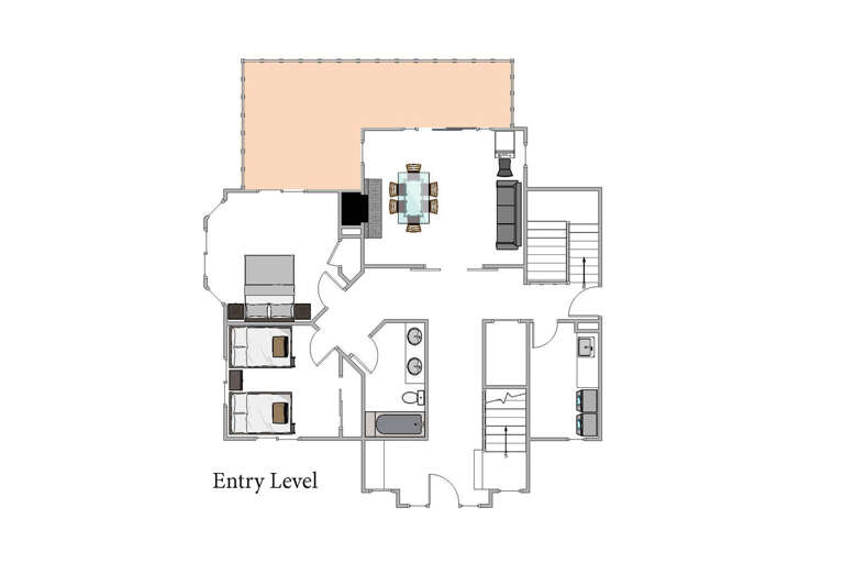 Entry level floor plan