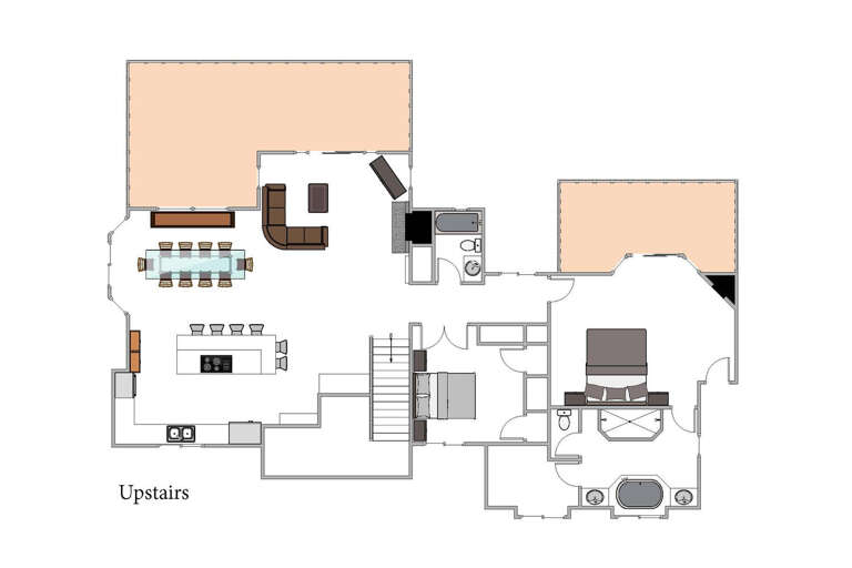 Upstairs floor plan