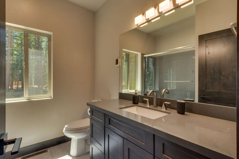 Bathroom with full bath and shower combo