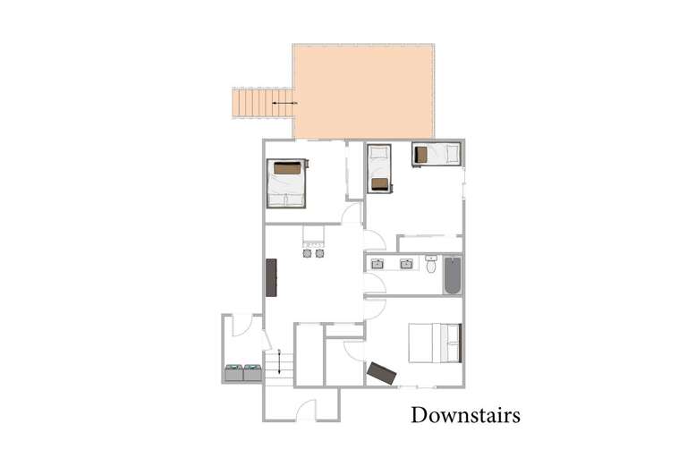 Downstairs floor plan