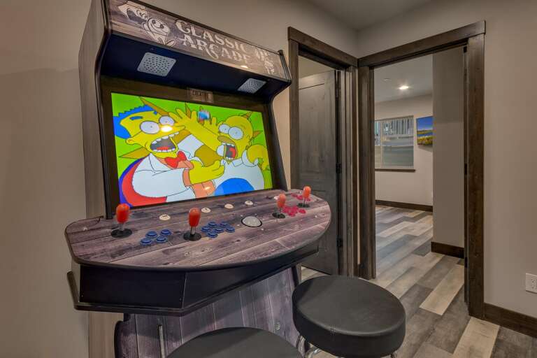 Game room with classic arcade
