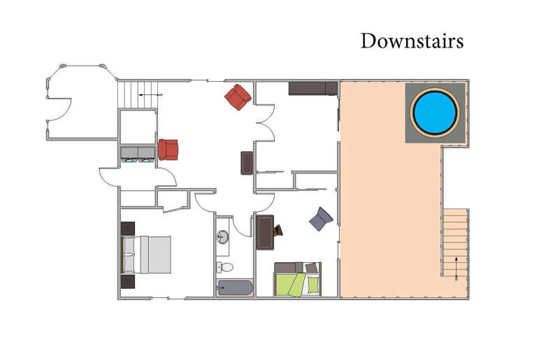 Downstairs floor plan
