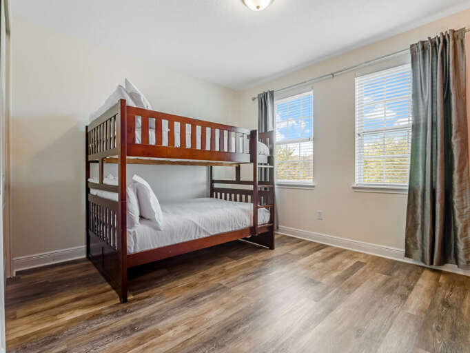 Bedroom with Full over Full bunk beds Bedroom with Full over Full bunk beds