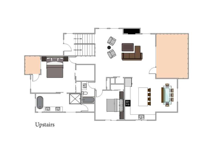 Upstairs floor plan