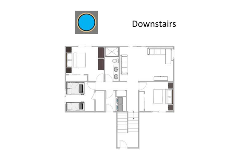 Downstairs floor plan