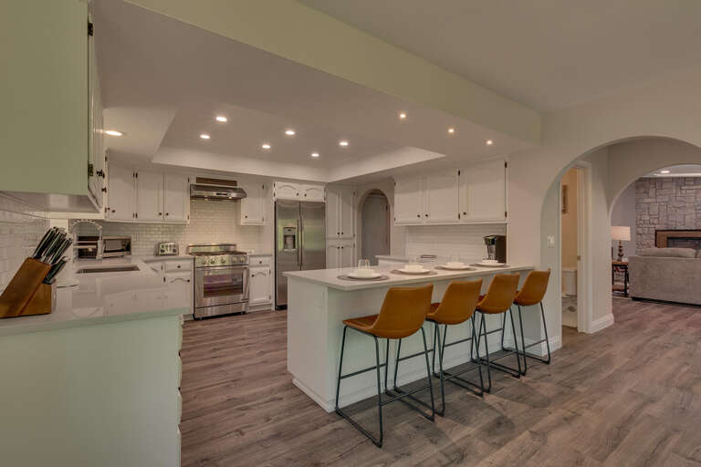 Kitchen area with stainless-steel appliances, and spacious island Kitchen area with stainless-steel appliances, and spacious island