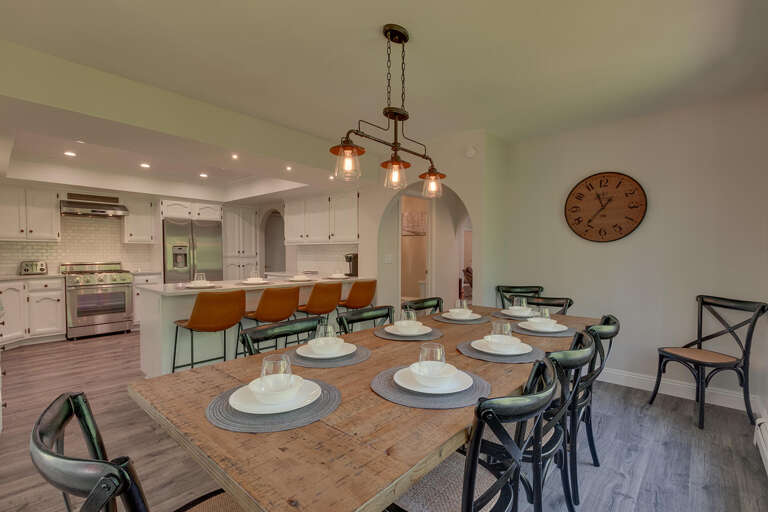 Kitchen and dining area Kitchen and dining area