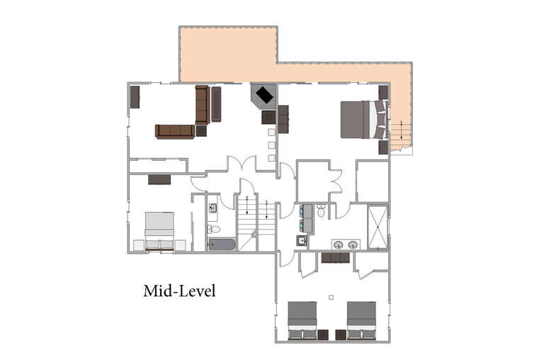 Mid-level floor plan Mid-level floor plan