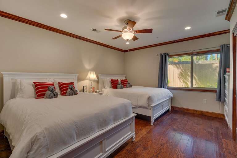 Bedroom with dual Queen beds