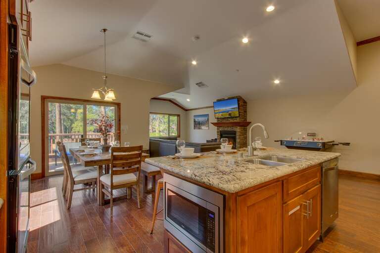 Living, kitchen, and dining area Living, kitchen, and dining area