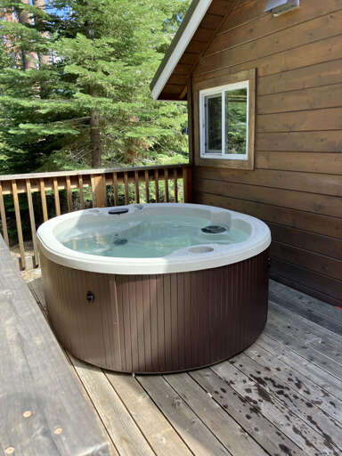 Newly added hot tub