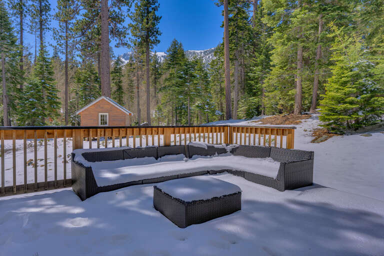 Patio with outside furniture