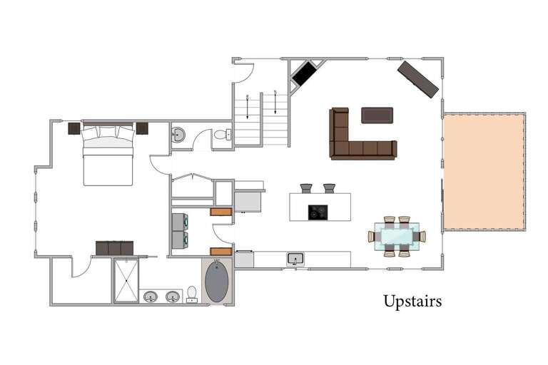 Upstairs floor plan