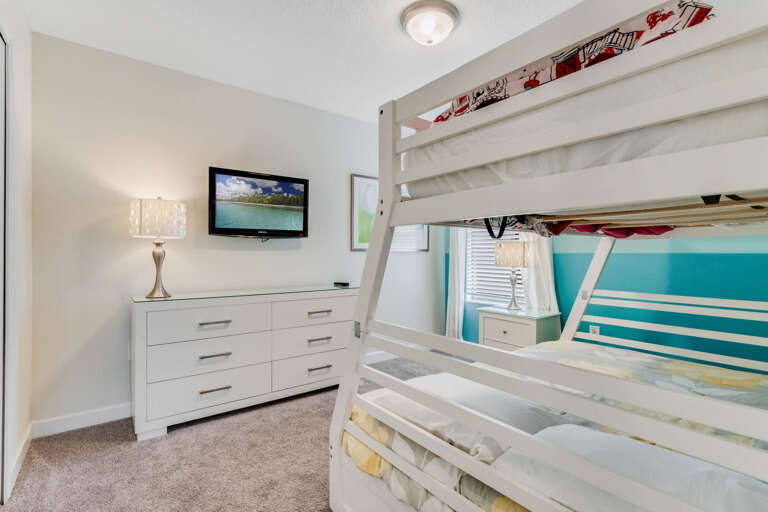 Bedroom with Twin over Full bunk beds