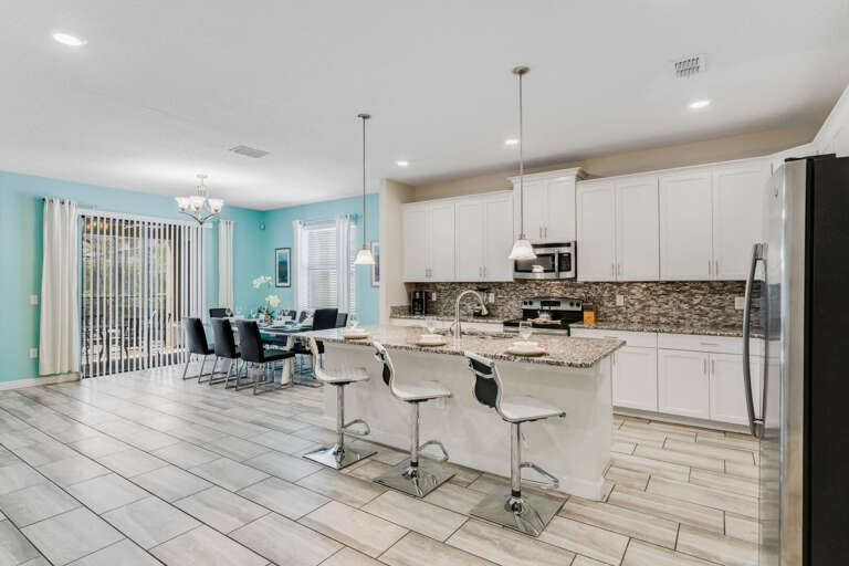 Kitchen and dining area