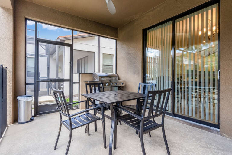 Seating area by the pool