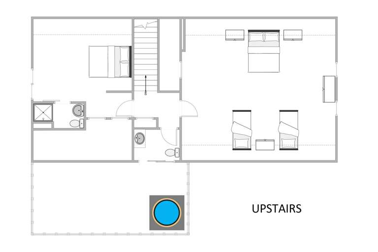 Upstairs floorplan