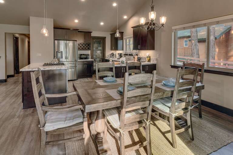 Kitchen and dining area