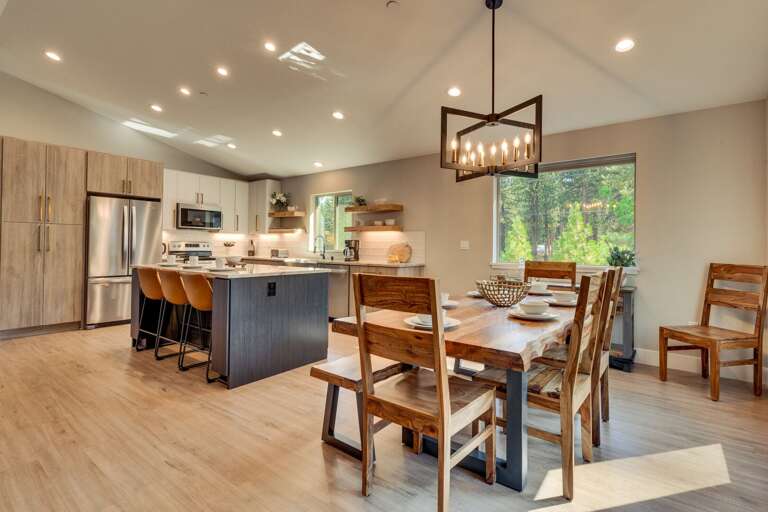 Dining, Kitchen, and Living Areas
