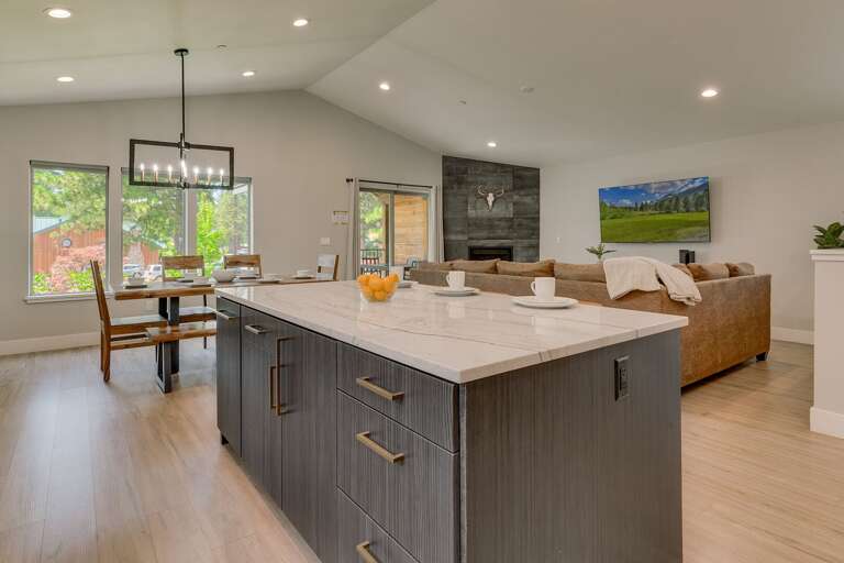 Dining, Kitchen, and Living Areas