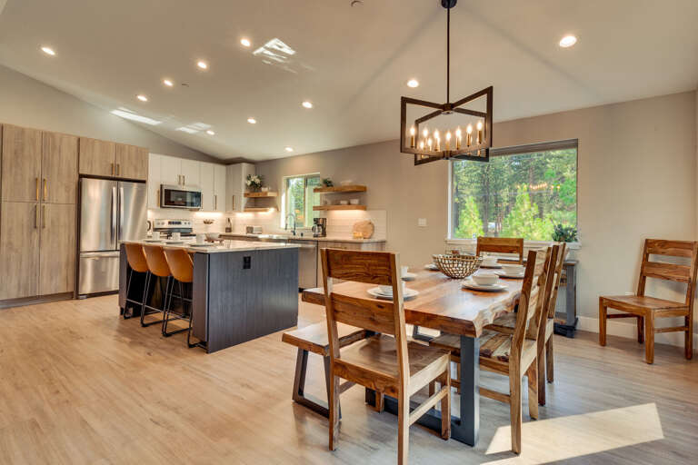 Dining, Kitchen, and Living Areas