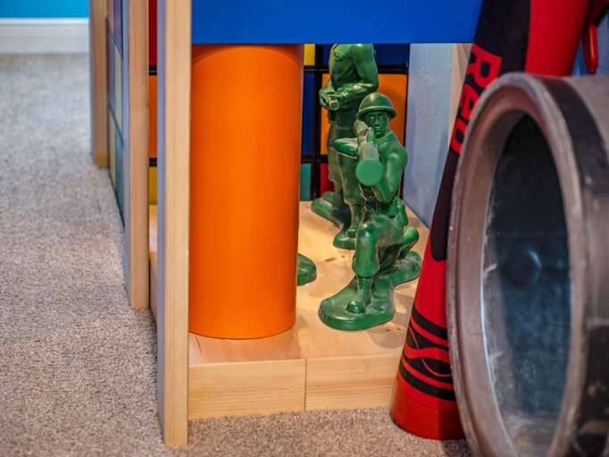 Toy story themed game room Toy story themed game room
