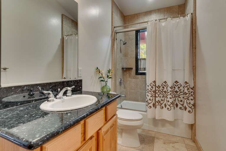 Bathroom with bath/shower combo