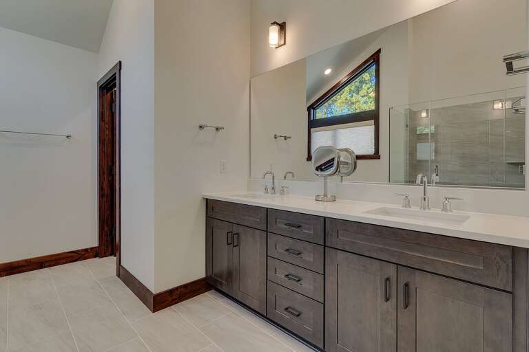 Bathroom with dual sinks
