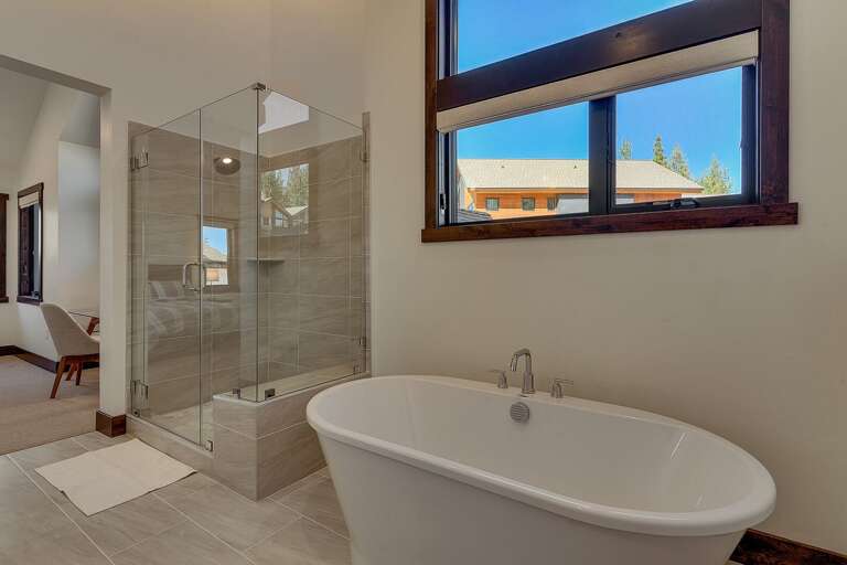 Bathroom with soaker tub