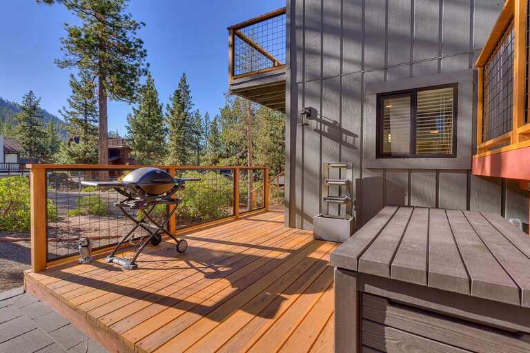 Deck with grill