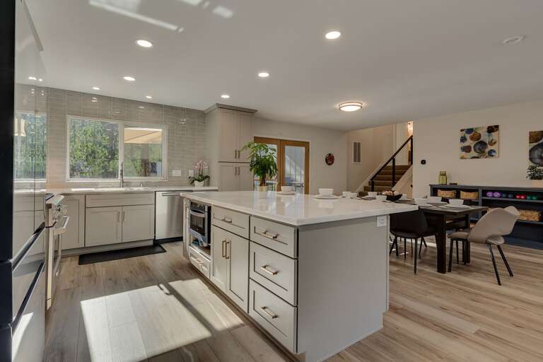 Kitchen and dining area