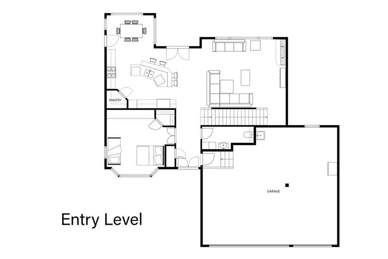 Entry-level floor layout