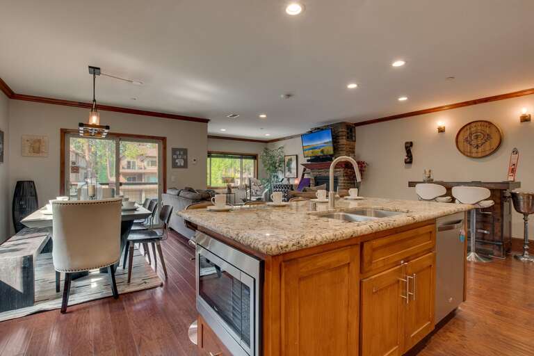 Kitchen w/ Spacious Island and Dining Area