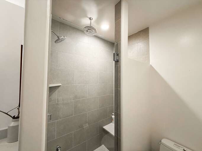 Simple Shower Space In Vacation Rental
