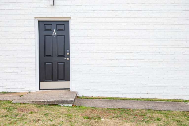 Front door where you enter