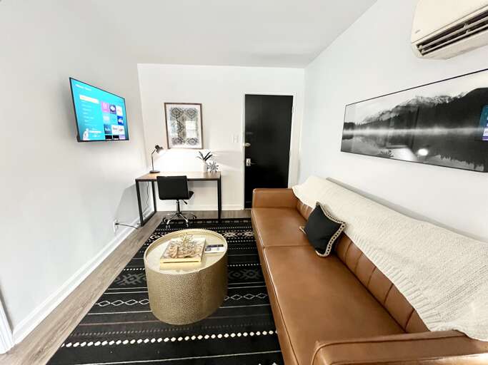 Sleeper Sofa with cozy blankets