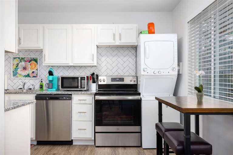 Everything you need for you stay conveniently compact into your unit.