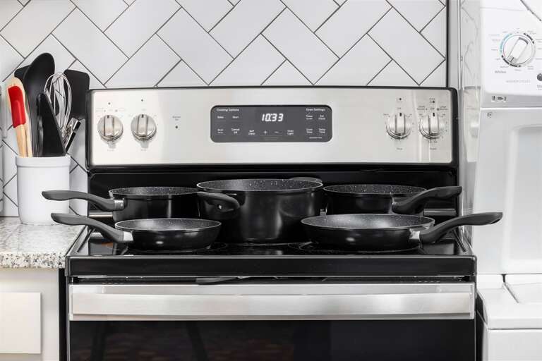 Pots and pans in every unit