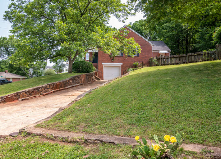 Second view of the driveway