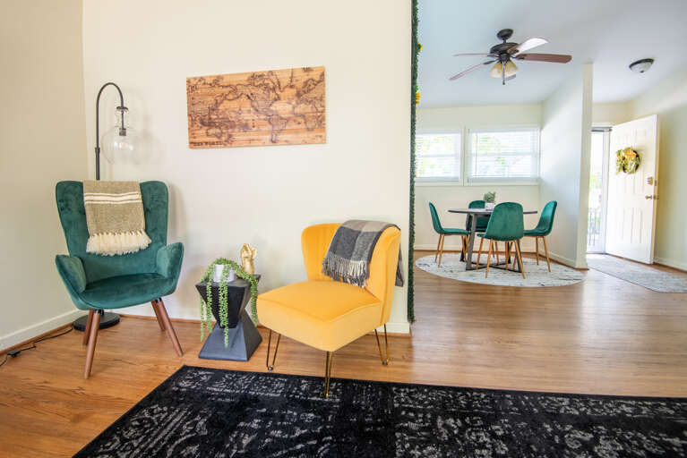 Open concept spaces suited for both intimate getaways and larger family vacations Open concept spaces suited for both intimate getaways and larger family vacations