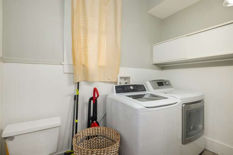 Access to a washer and dryer, complete with complimentary laundry soap for your convenience. Access to a washer and dryer, complete with complimentary laundry soap for your convenience.