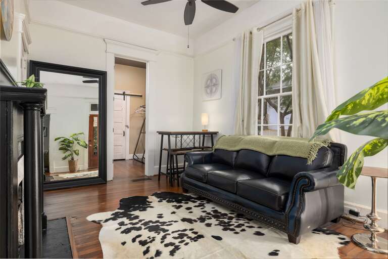 Enjoy the comforts of our cozy family room, complete with a pullout sofa, a full-length mirror, and a private en-suite bathroom for added convenience. Enjoy the comforts of our cozy family room, complete with a pullout sofa, a full-length mirror, and a private en-suite bathroom for added convenience.