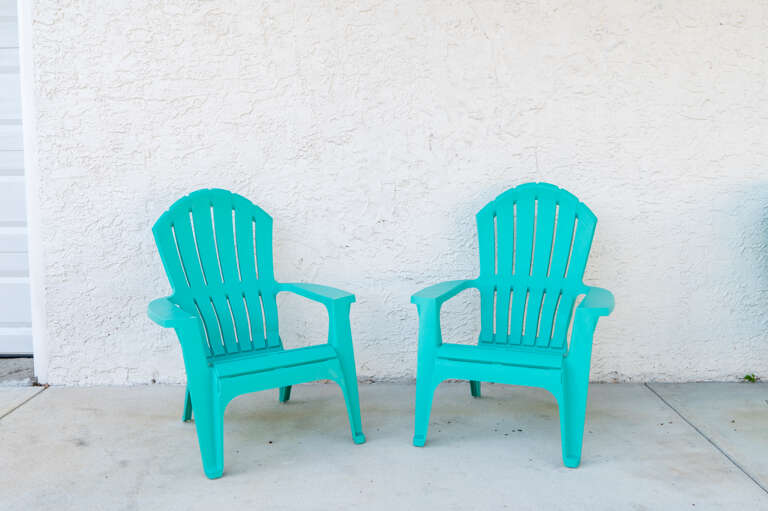 Unwind and enjoy fresh air from our Adirondack chairs in the gated parking area. Unwind and enjoy fresh air from our Adirondack chairs in the gated parking area.