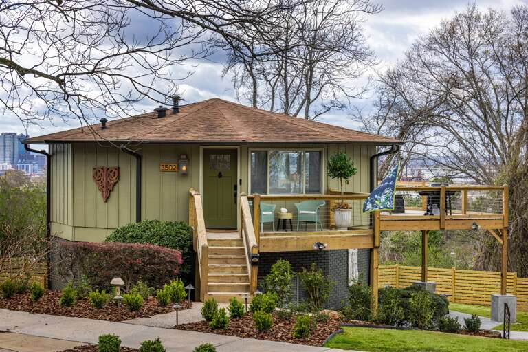 The exterior of the home stands as a welcoming beacon, ready to greet you with open arms upon your return to Birmingham, embodying warmth and hospitality.