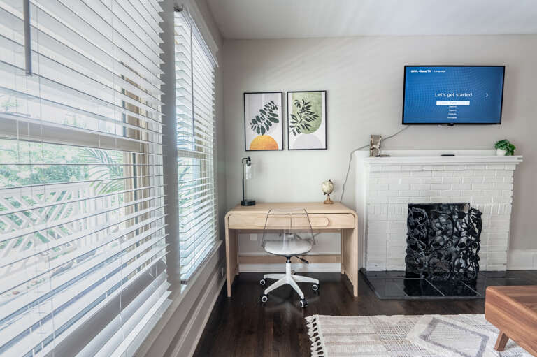 Work and Play: Find the perfect balance with our dedicated workspace, ideal for remote work or study. Work and Play: Find the perfect balance with our dedicated workspace, ideal for remote work or study.