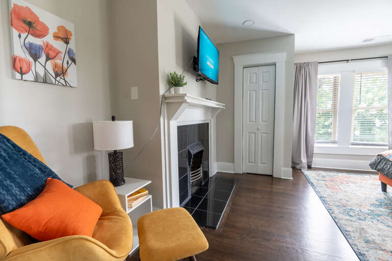 Cozy Corner: Escape to our master bedroom’s reading nook, perfect for your quiet reading moments. Cozy Corner: Escape to our master bedroom’s reading nook, perfect for your quiet reading moments.