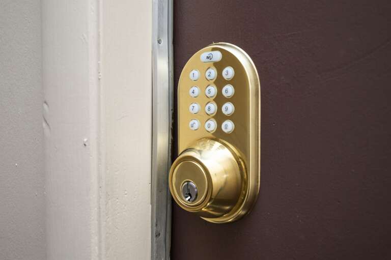 This is the 24 hour lock you will have access to upon your arrival. 