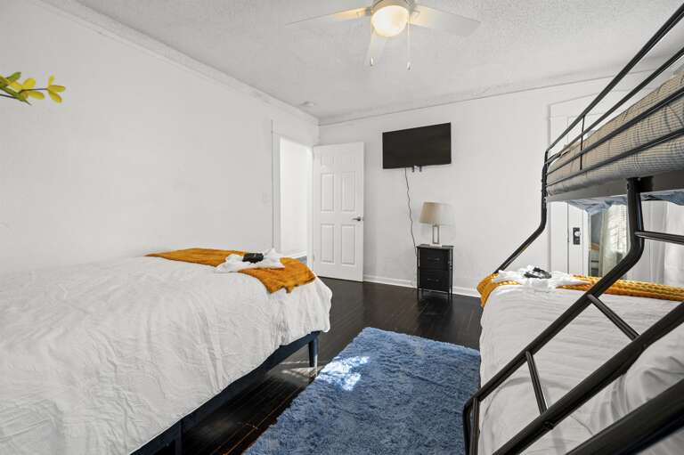 Two full beds, one twin bed, and even a smart TV! Ready to entertain everyone!