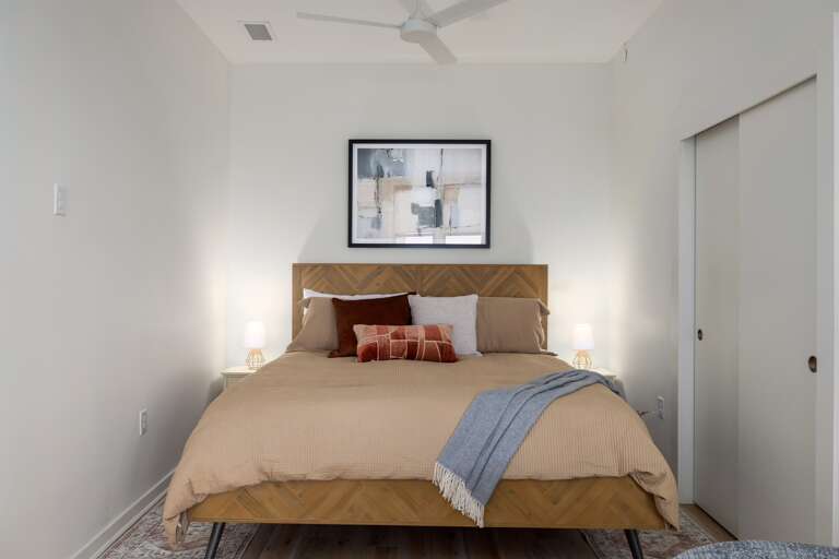 Urban charm—this stunning view from the condo highlights Birmingham's vibrant downtown, with historic architecture and modern energy right outside your window.