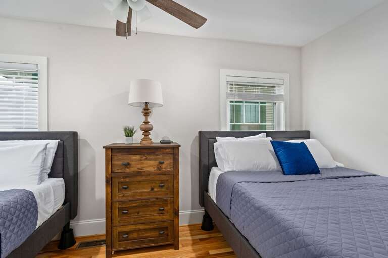 Spacious and elegantly appointed, this room features two queen-sized beds, making it perfect for families or friends sharing a comfortable and stylish space.